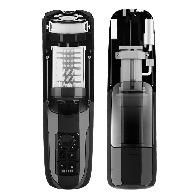 Erocome - Monoceros Thrusting Heating Vibrating Stroker Masturbator (Black) - Masturbator Soft Stroker (Vibration) Rechargeable Durio.sg