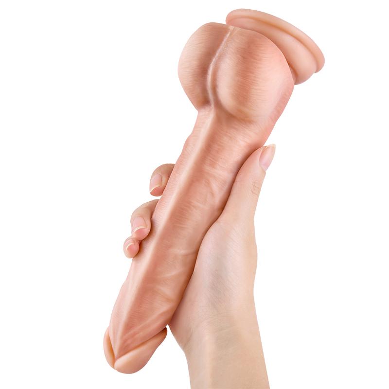 Erocome - Ophiuchus Thrusting Realistic Dildo Vibrator (Beige) - Realistic Dildo with suction cup (Vibration) Rechargeable Durio.sg