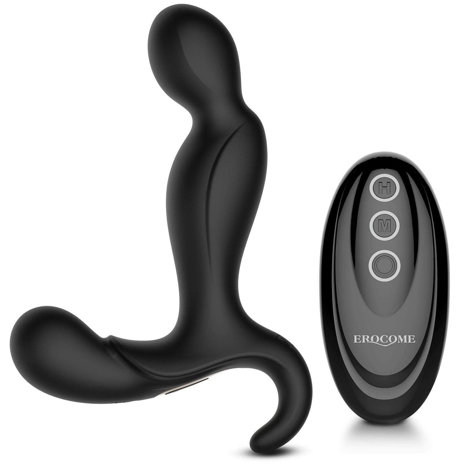 Erocome - Orion Remote Control Vibrating Prostate Massager (Black) - Remote Control Anal Plug (Vibration) Rechargeable Durio.sg