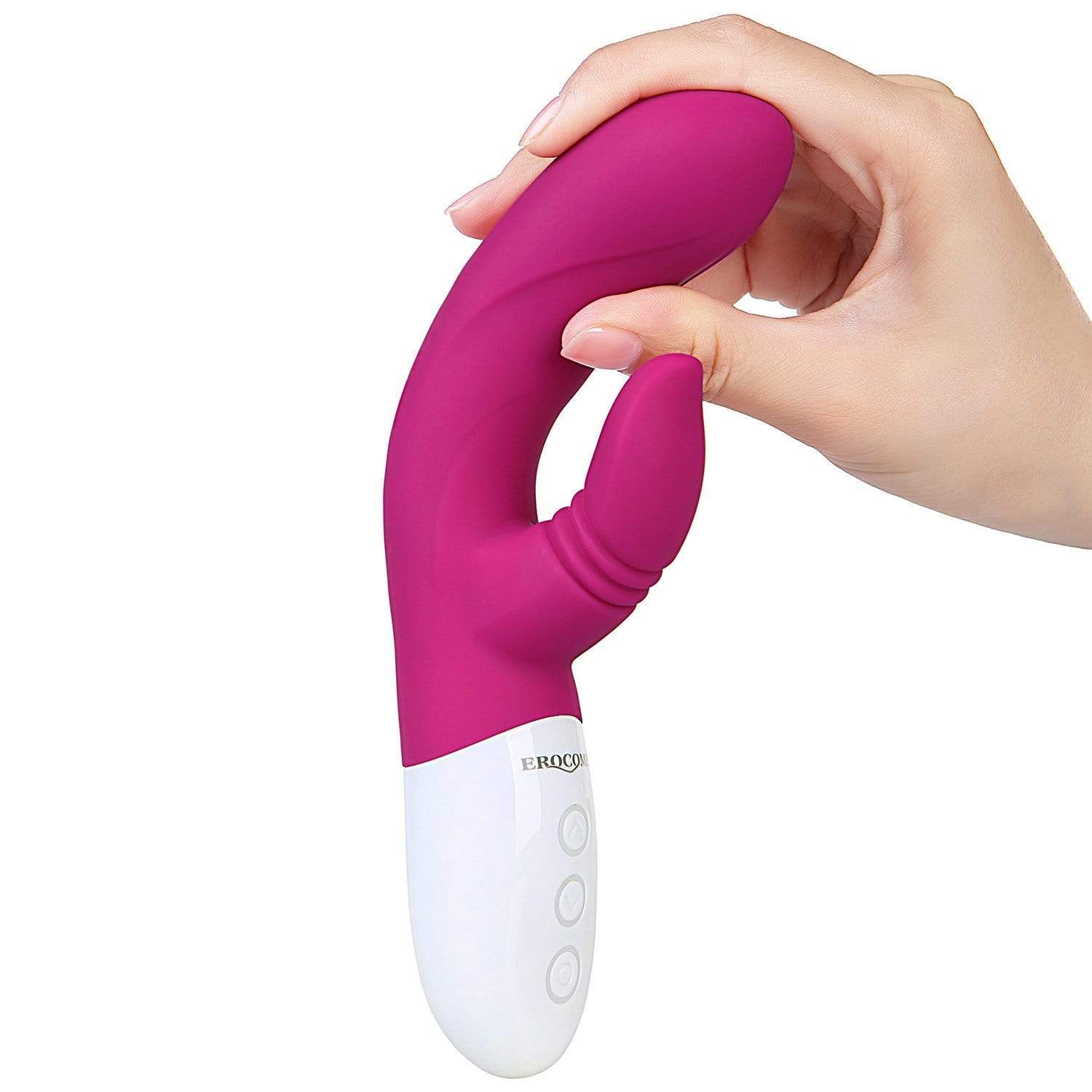 Erocome - Pegasus Rabbit Vibrator (Deep Rose) - Rabbit Dildo (Vibration) Rechargeable Durio.sg