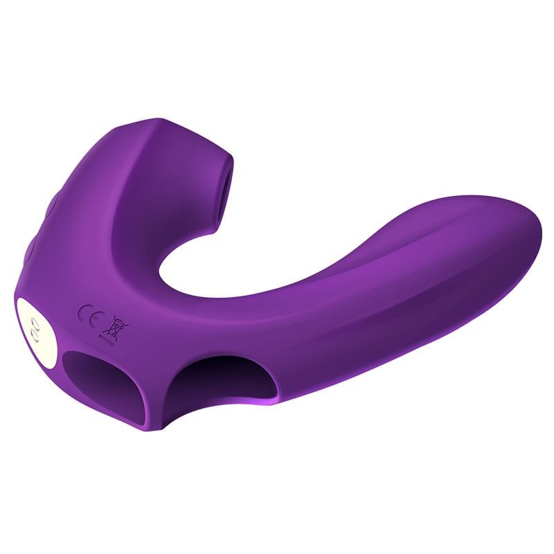 Erocome - Pictor Vibrating Sucking Finger Massager (Purple) - Clit Massager (Vibration) Rechargeable Durio.sg