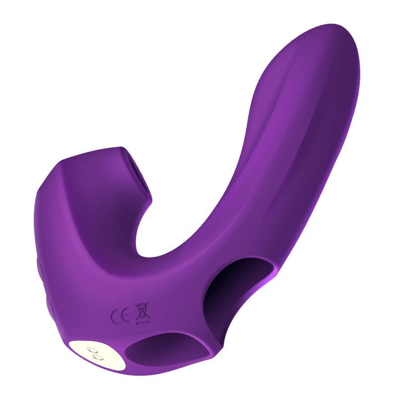 Erocome - Pictor Vibrating Sucking Finger Massager (Purple) - Clit Massager (Vibration) Rechargeable Durio.sg