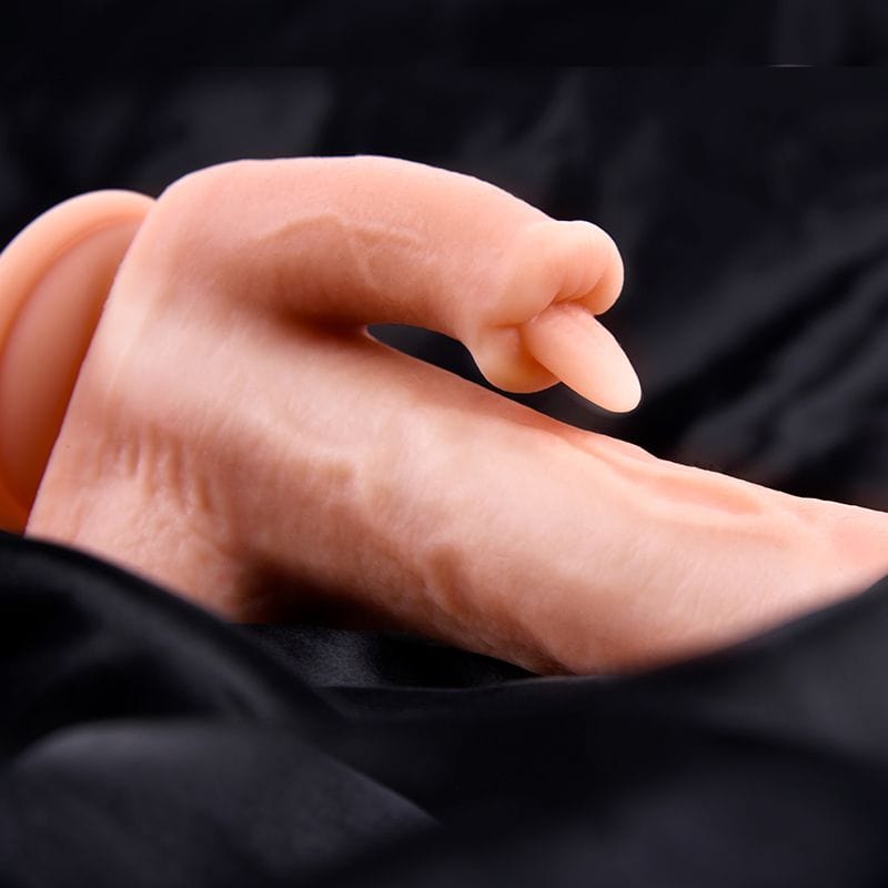 Erocome - Serpens Heating Rotating Vibrating Realistic Dildo (Beige) - Realistic Dildo with suction cup (Vibration) Rechargeable Durio.sg