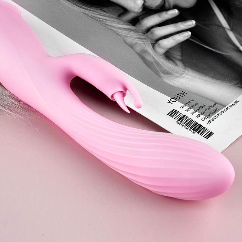 Erocome - Triangullum Vibraing Sucking Licking Rabbit Vibrator (Pink) - Clit Massager (Vibration) Rechargeable Durio.sg