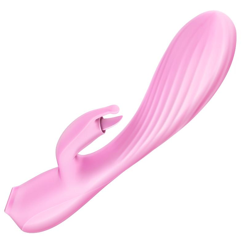 Erocome - Triangullum Vibraing Sucking Licking Rabbit Vibrator (Pink) - Clit Massager (Vibration) Rechargeable Durio.sg