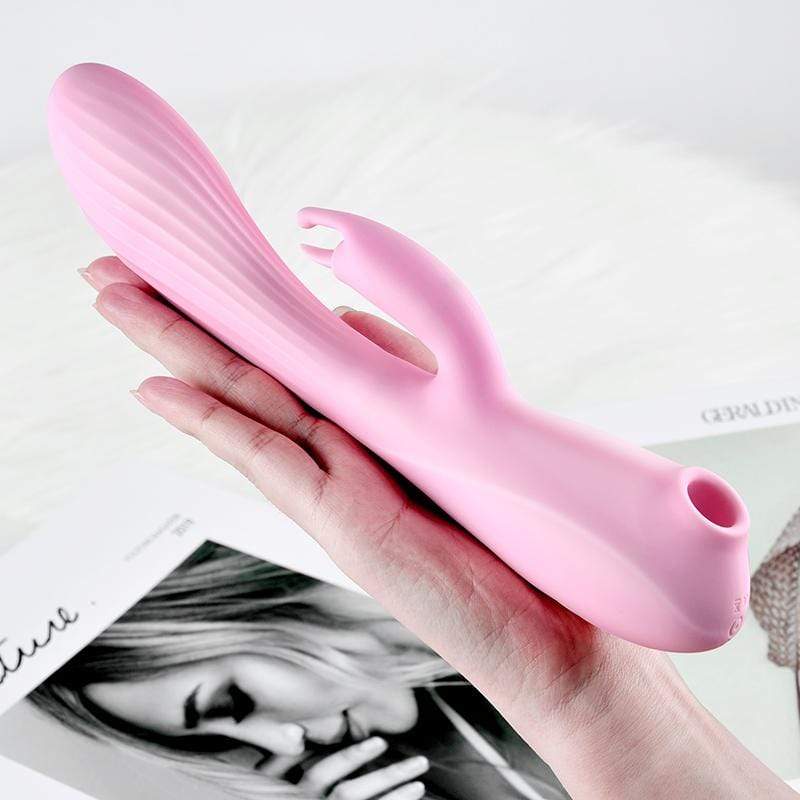 Erocome - Triangullum Vibraing Sucking Licking Rabbit Vibrator (Pink) - Clit Massager (Vibration) Rechargeable Durio.sg