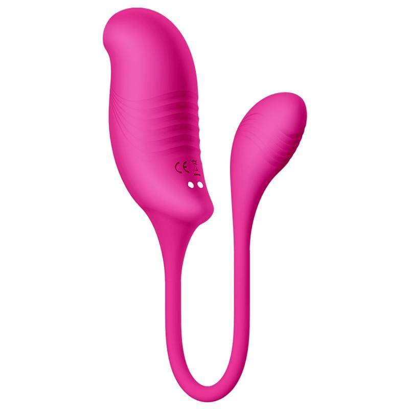 Erocome - Tucana Dual Clitoral Air Stimulator with Bullet (Deep Rose) - Clit Massager (Vibration) Rechargeable Durio.sg
