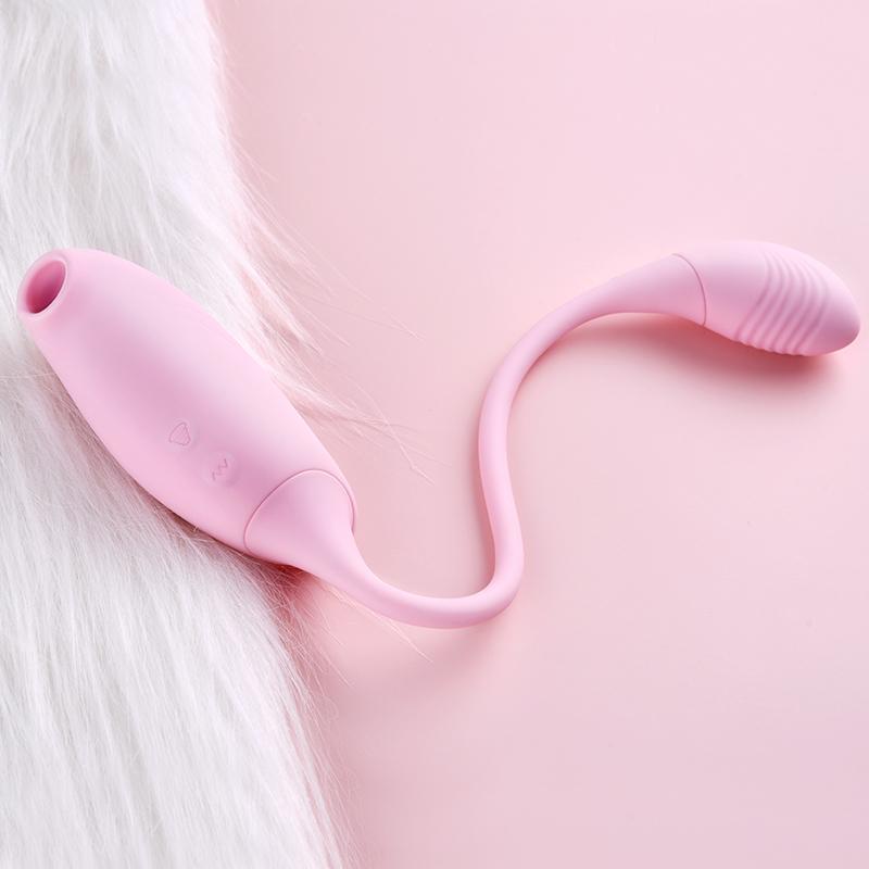 Erocome - Tucana Dual Clitoral Air Stimulator with Bullet (Pink) - Clit Massager (Vibration) Rechargeable Durio.sg
