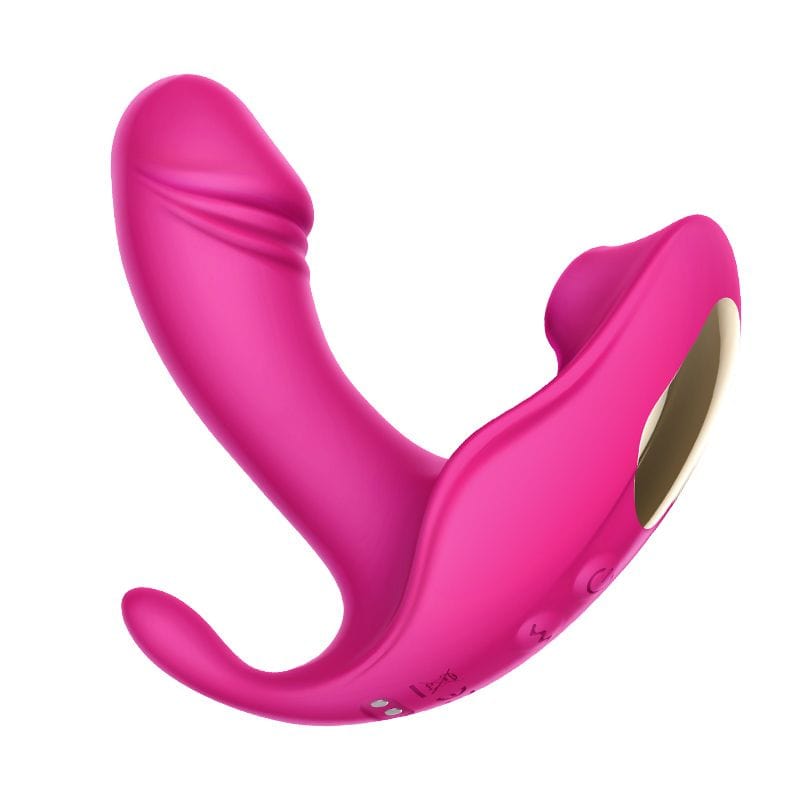 Erocome - Volans Remote Control Dual Vibrating Sucking Massager (Pink) - Clit Massager (Vibration) Rechargeable Durio.sg