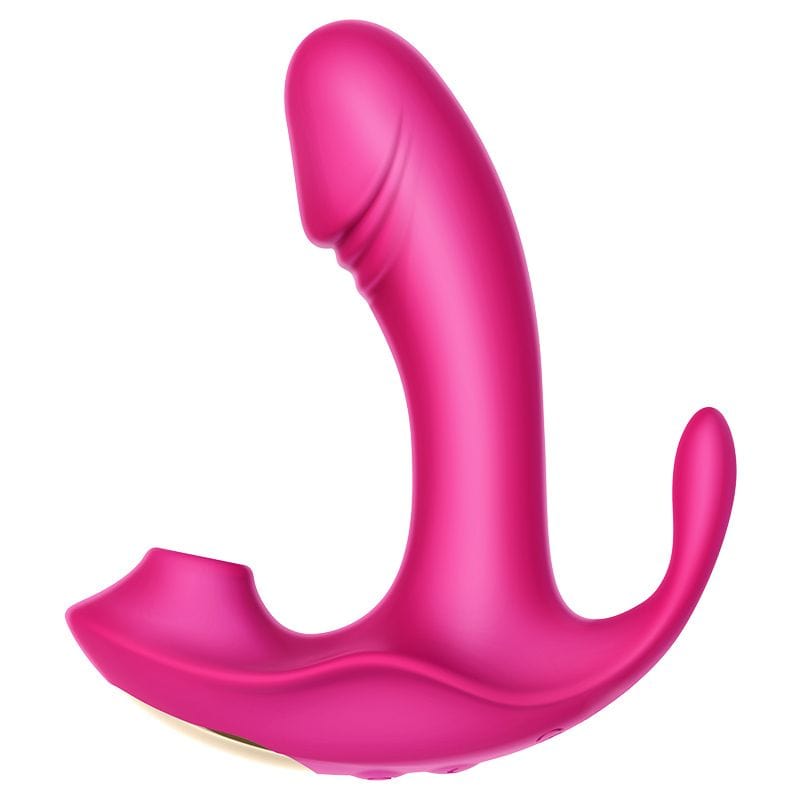 Erocome - Volans Remote Control Dual Vibrating Sucking Massager (Pink) - Clit Massager (Vibration) Rechargeable Durio.sg
