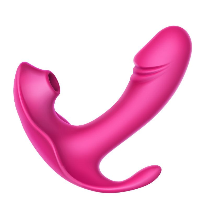 Erocome - Volans Remote Control Dual Vibrating Sucking Massager (Pink) - Clit Massager (Vibration) Rechargeable Durio.sg