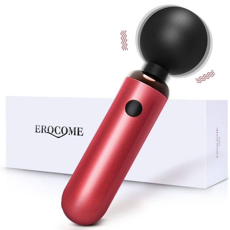 Erocome - Vulpecula Mini Wand Massager (Red) - Mini Wand Massagers (Vibration) Rechargeable Durio.sg
