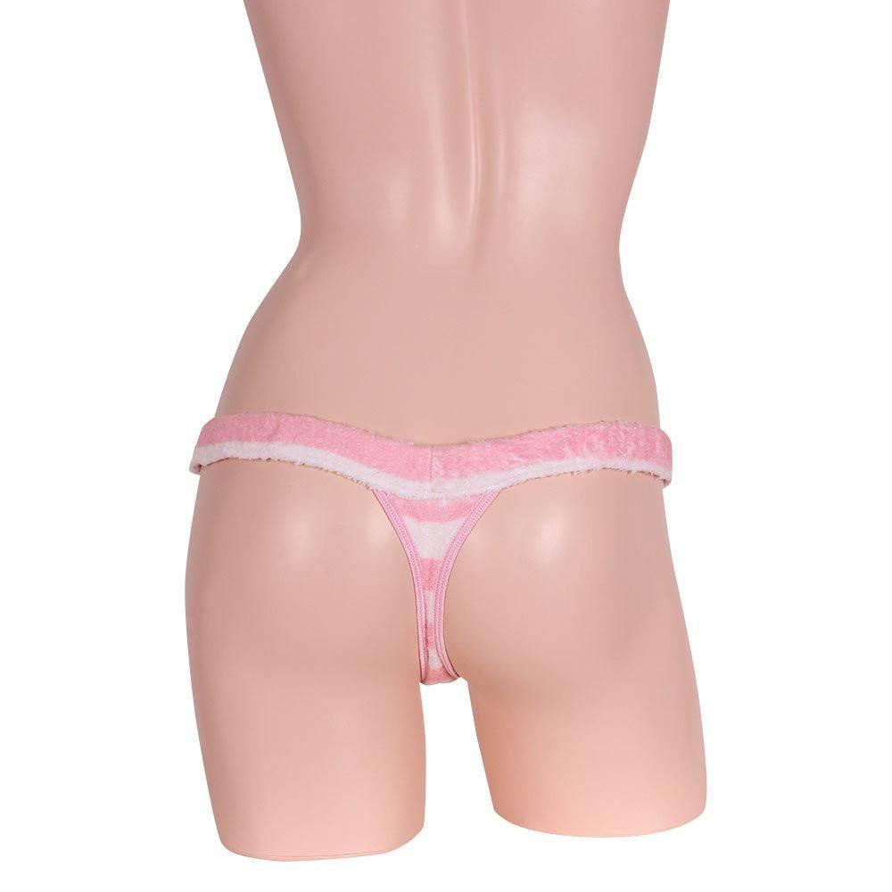 Erox - Beautiful Young Lady's Stripe Panties (Pink) - Lingerie (Non Vibration) Durio.sg