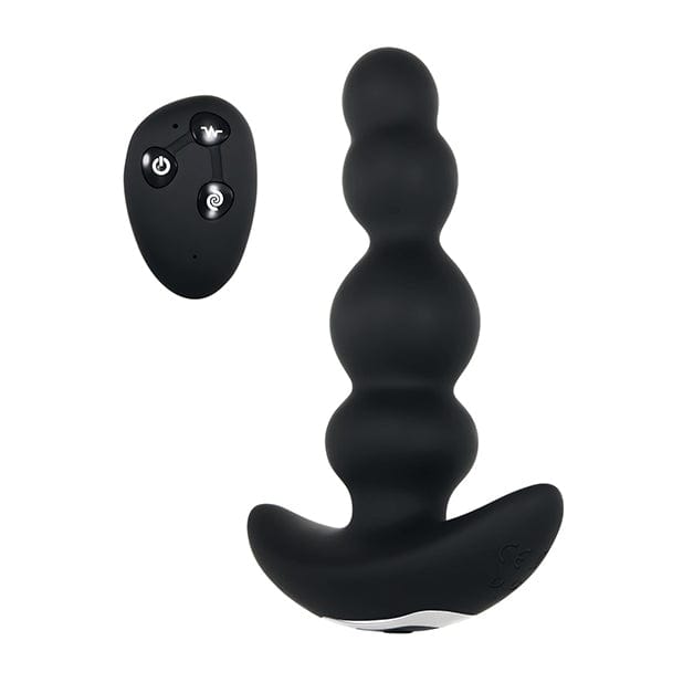 Evolved - Bump N Groove Remote Control Vibrating Butt Plug (Black) - Remote Control Anal Plug (Vibration) Rechargeable Durio.sg