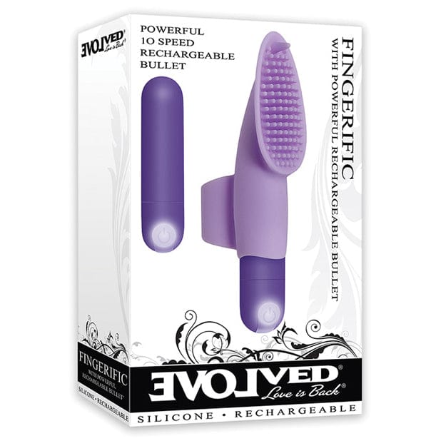 Evolved - Fingerific Rechargeable Bullet Vibrator Clitoral Massager (Purple) - Clit Massager (Vibration) Rechargeable Durio.sg
