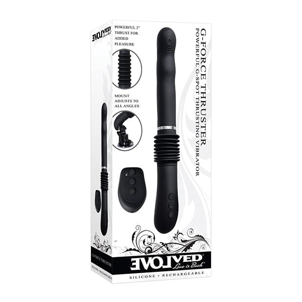 Evolved - G Force Thruster G Spot Thursting Vibrator (Black) - G Spot Dildo (Vibration) Rechargeable Durio.sg