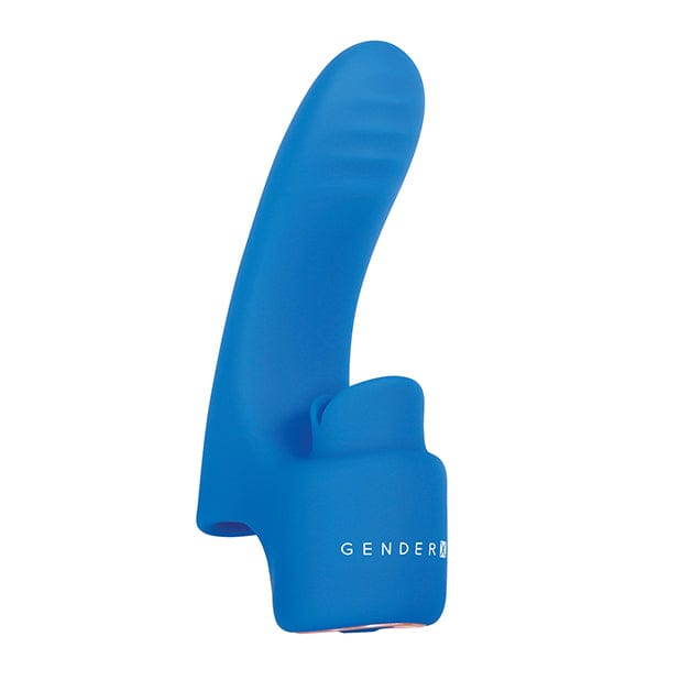 Evolved - Gender X Flick It Finger Vibrator Clit Massager (Blue) - Clit Massager (Vibration) Rechargeable Durio.sg