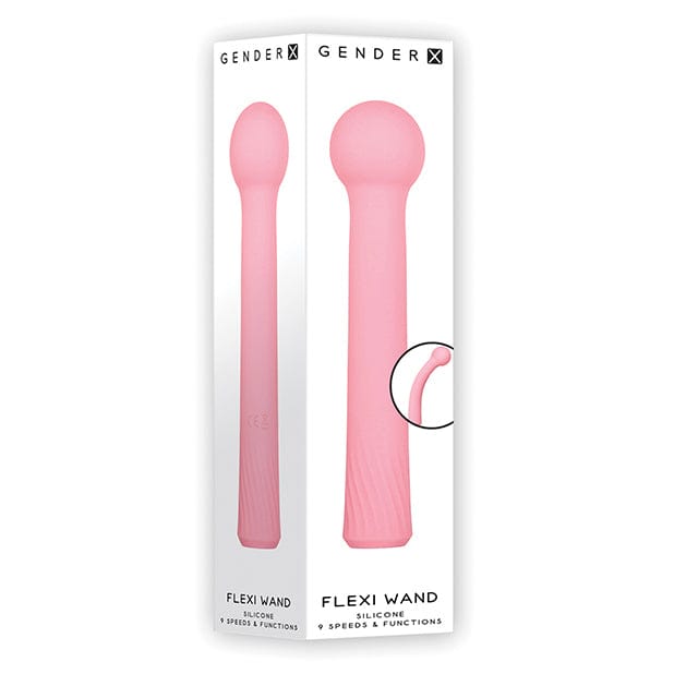 Evolved - Gender X Vibrating Flexi Wand Massager (Pink) - Wand Massagers (Vibration) Rechargeable Durio.sg