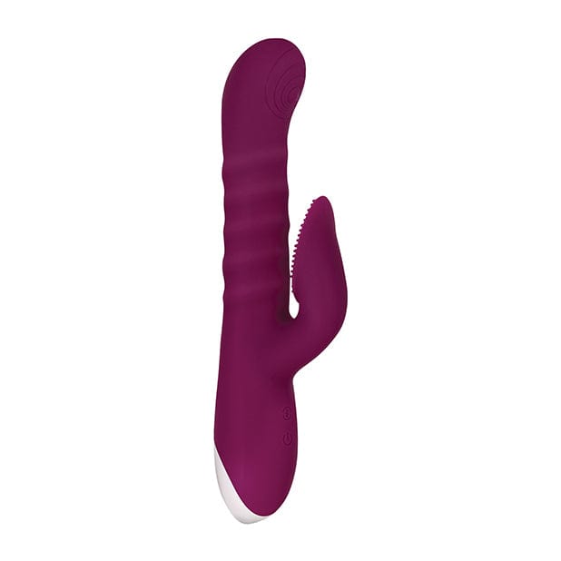 Evolved - Lovely Lucy Thrusting Spinning Rabbit Vibrator (Purple) - Rabbit Dildo (Vibration) Rechargeable Durio.sg