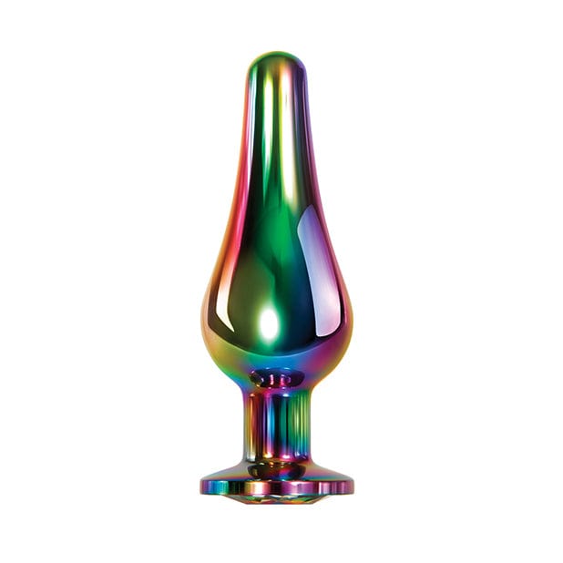 Evolved - Rainbow Metal Anal Plug Small (Silver) - Metal Anal Plug (Non Vibration) Durio.sg