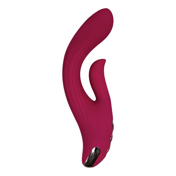 Evolved - Red Dream Dual Stimulator Rabbit Vibrator (Burgundy) - Rabbit Dildo (Vibration) Rechargeable Durio.sg