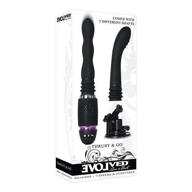 Evolved - Thrust and Go Sex Machine (Black) - G Spot Dildo (Vibration) Rechargeable Durio.sg