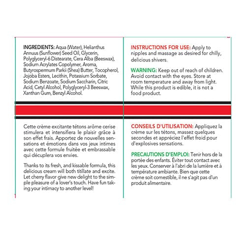 Exsens - Exsens of Paris Play Nipple Arousal Cream 8ml (Crazy Love Cherry) - Arousal Gel Durio.sg