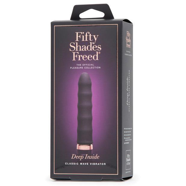 Fifty Shades Freed - Deep Inside Rechargeable Classic Wave Vibrator (Grey) - G Spot Dildo (Vibration) Rechargeable Durio.sg
