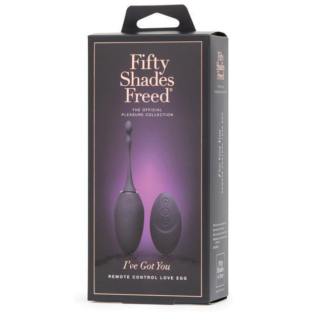 Fifty Shades Freed - I've Got You Rechargeable Remote Control Egg Massager (Grey) - Wireless Remote Control Egg (Vibration) Rechargeable Durio.sg