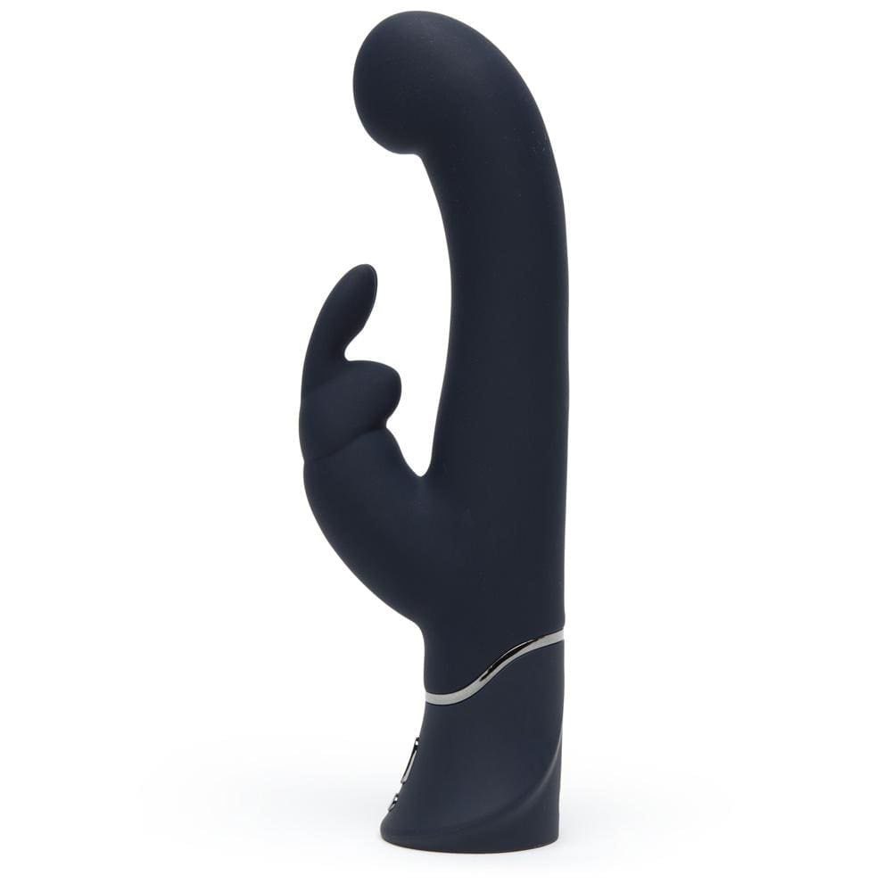 Fifty Shades of Grey - Greedy Girl Real Feel Rabbit Vibrator (Grey) - Rabbit Dildo (Vibration) Rechargeable Durio.sg