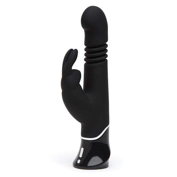 Fifty Shades of Grey - Greedy Girl Rechargeable Thrusting G Spot Rabbit Vibrator (Black) - Rabbit Dildo (Vibration) Rechargeable Durio.sg