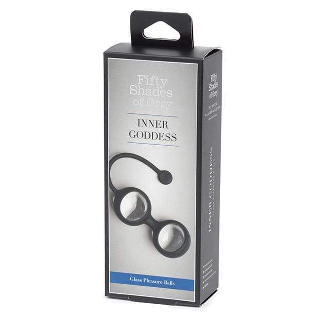 Fifty Shades of Grey - Inner Goddess Glass Pleasure Kegel Balls 77 g (Clear) - Kegel Balls (Glass) Durio.sg