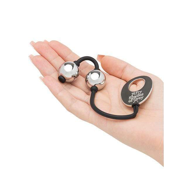 Fifty Shades of Grey - Inner Goddess Mini Silver Pleasure Kegel Balls 85 g (Silver) - Kegel Balls (Metal) Durio.sg