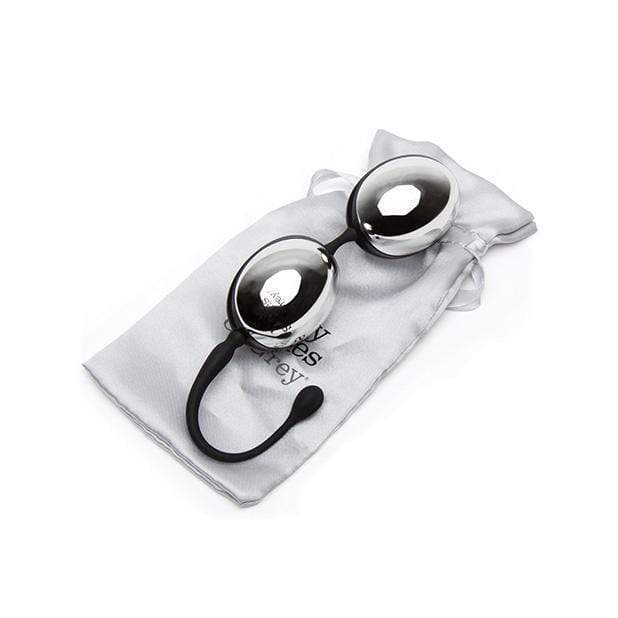 Fifty Shades of Grey - Inner Goddess Silver Jiggle Kegel Balls 67 g (Silver) - Kegel Balls (Metal) Durio.sg