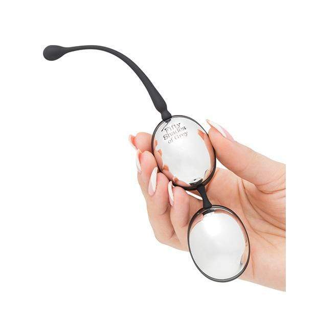 Fifty Shades of Grey - Inner Goddess Silver Jiggle Kegel Balls 67 g (Silver) - Kegel Balls (Metal) Durio.sg