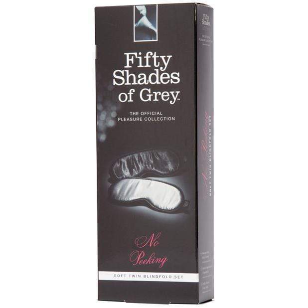 Fifty Shades of Grey - No Peeking Soft Blindfold Set Twin Pack (Multi Colour) - Mask (Blind) Durio.sg