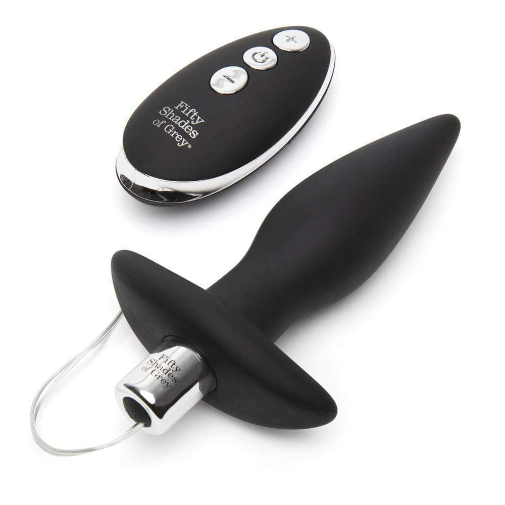 Fifty Shades of Grey - Relentless Vibrations Remote Control Butt Plug (Black) - Remote Control Anal Plug (Vibration) Rechargeable Durio.sg