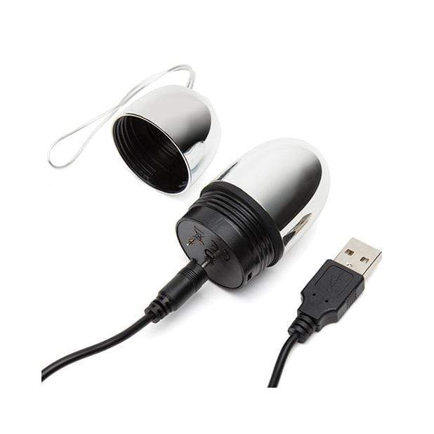 Fifty Shades of Grey - Relentless Vibrations Remote Control Pleasure Egg (Silver) - Wireless Remote Control Egg (Vibration) Rechargeable Durio.sg