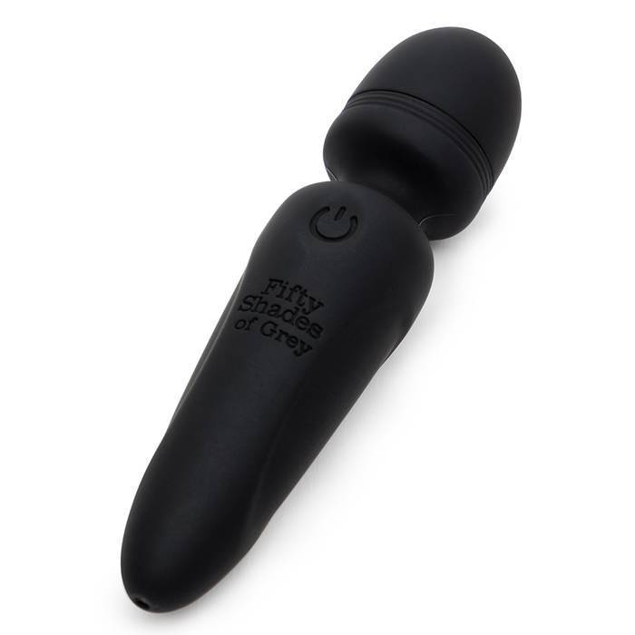 Fifty Shades of Grey - Sensation Rechargeable Mini Wand Vibrator (Black) - Wand Massagers (Vibration) Rechargeable Durio.sg