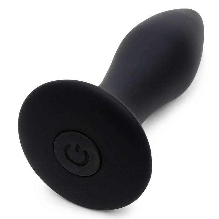 Fifty Shades of Grey - Sensation Rechargeable Vibrating Butt Plug (Black) - Anal Plug (Vibration) Rechargeable Durio.sg