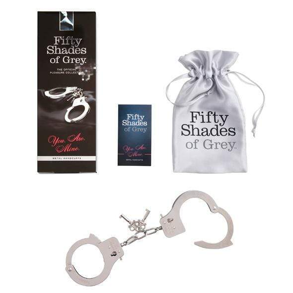 Fifty Shades of Grey - You Are Mine Metal Handcuffs (Silver) - Hand/Leg Cuffs Durio.sg