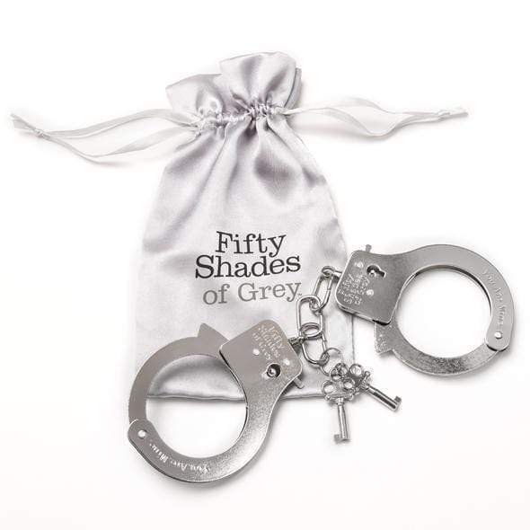 Fifty Shades of Grey - You Are Mine Metal Handcuffs (Silver) - Hand/Leg Cuffs Durio.sg