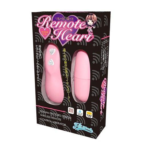 Fill Works - Remote Heart Vibrating Bullet (Pink) - Bullet (Vibration) Non Rechargeable Durio.sg