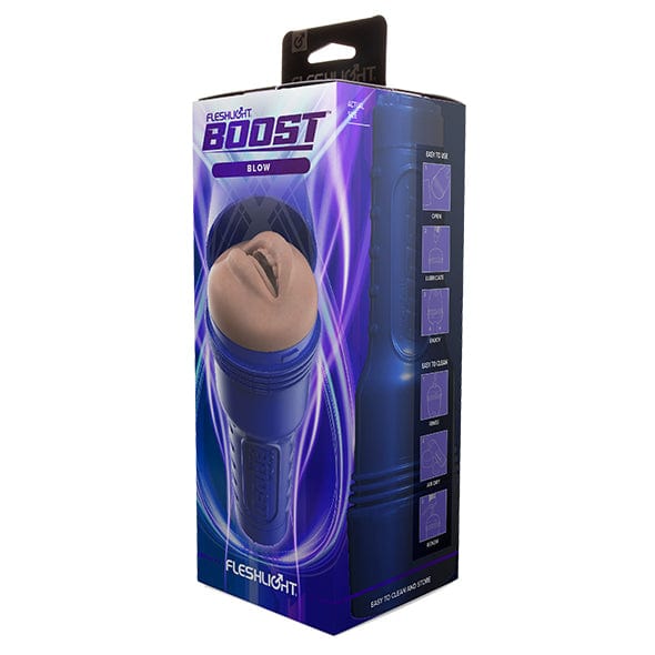 Fleshlight - Boost Blow Mouth Masturbator (Beige) - Masturbator Mouth (Non Vibration) Durio.sg