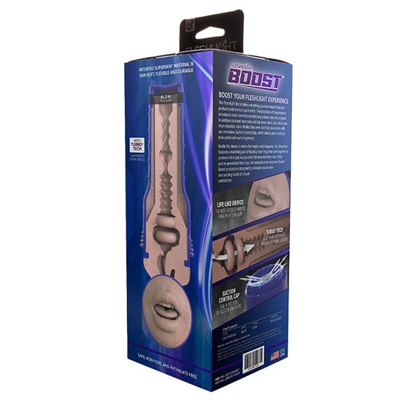 Fleshlight - Boost Blow Mouth Masturbator (Beige) - Masturbator Mouth (Non Vibration) Durio.sg