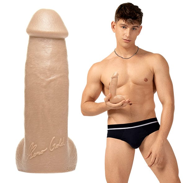 Fleshlight - Fleshjack Boys Reno Gold Dildo (Beige) - Realistic Gay Dildo w/o suction cup (Non Vibration) Durio.sg