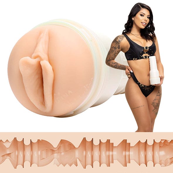 Fleshlight - Fleshlight Girls Gina Valentina Stellar Masturbator (Beige) - Masturbator Vagina (Non Vibration) Durio.sg