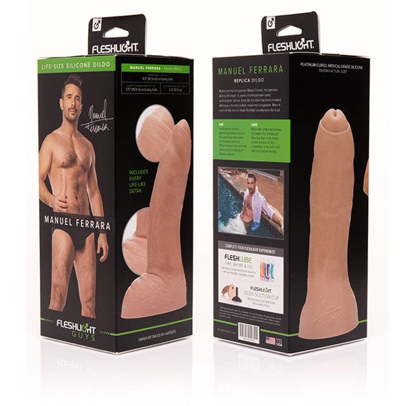 Fleshlight - Fleshlight Guys Manuel Ferrara Dildo (Beige) - Realistic Gay Dildo w/o suction cup (Non Vibration) Durio.sg