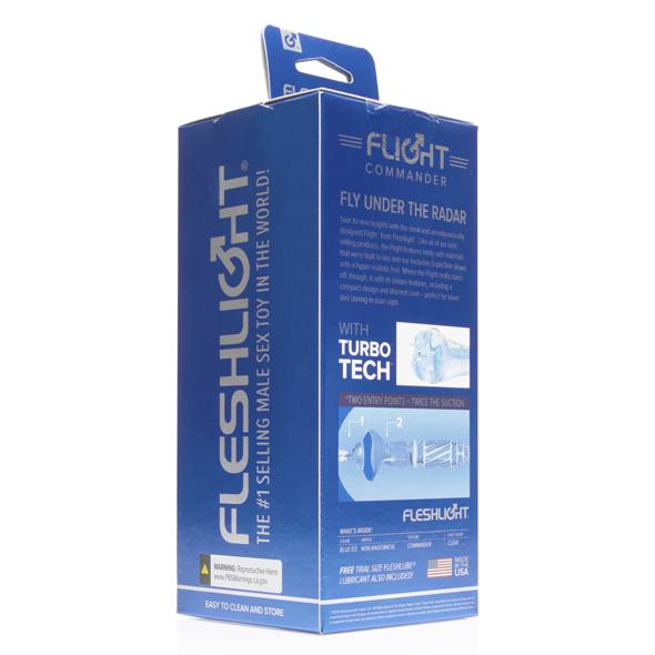 Fleshlight - Flight Commander Masturbator (Blue) - Masturbator Mouth (Non Vibration) Durio.sg