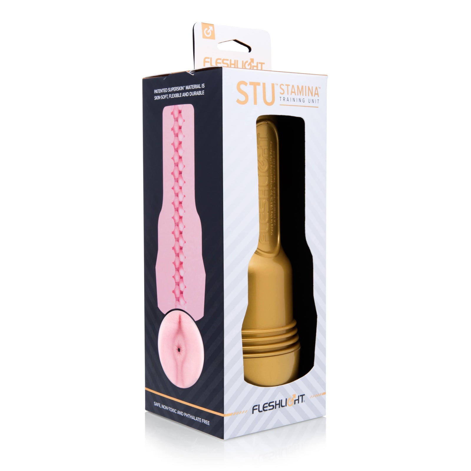 Fleshlight - Pink Butt Stamina Training Unit Masturbator (Beige) - Masturbator Ass (Non Vibration) Durio.sg